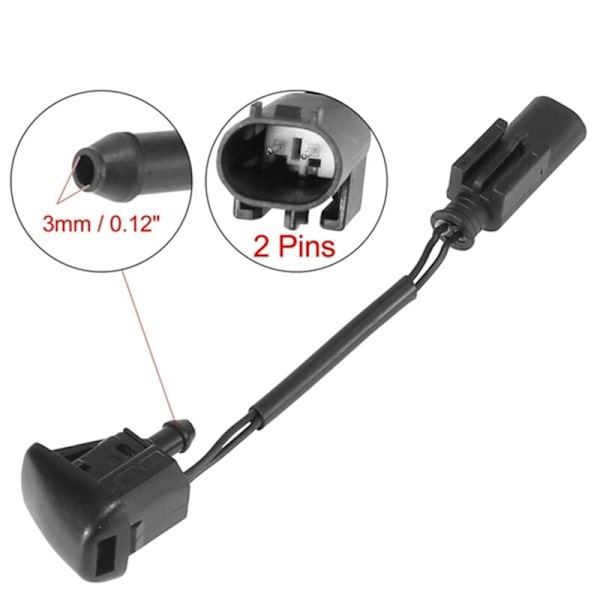Oppvarmet vindusspylermunnstykke for 6-serie E63 E64 2002-2007
