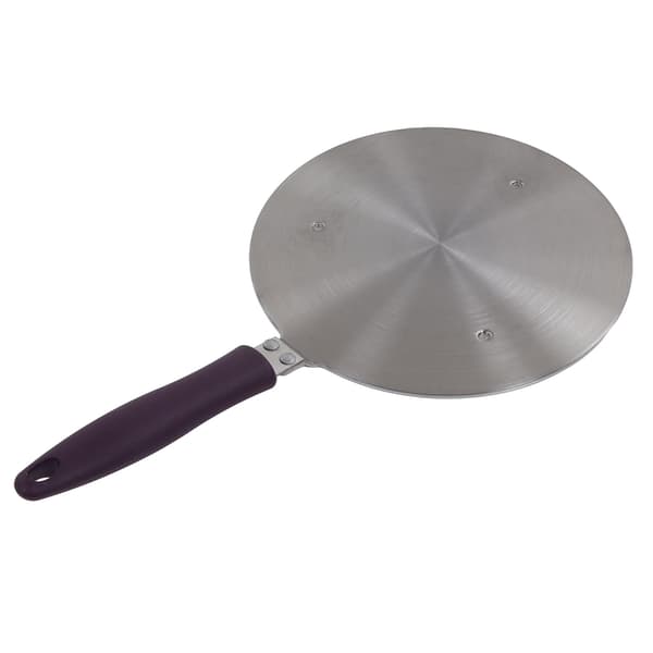 Induction Adapter Plate Stainless Steel Heat Diffuser with Purple Handle Cookware for Iron Pot Ceramic Pot 19.5cm/7.68in