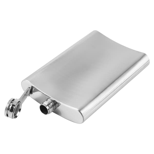 Stainless Steel Hip Flask for Whiskey, Spirits, Wine, Alcohol (10 oz)