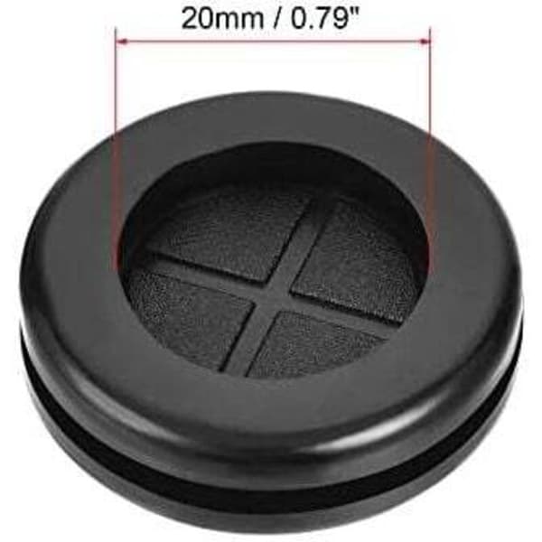 Rubber Grommet Round Double Sided Support Diameter 40mm Rubber Cable Gland Protection 4pcs
