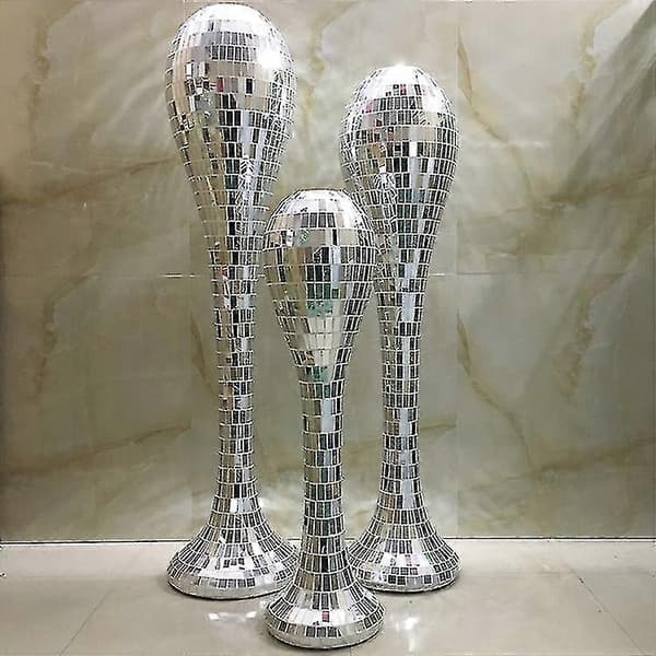Self-Adhesive Mini Glass Mirrors - Square & Round Mosaic Tiles