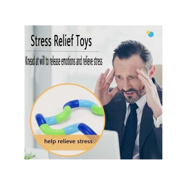 Aflastningslegetøj - Tangle - 5 stk - Hvid - Afslapning - Koncentration - ADHD/Autisme[YJD] Hvid White