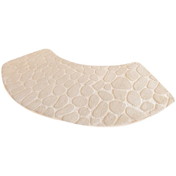 Soft Washable Microfiber Bathroom Mat, Non-Slip Curved Design, 30.5 x 99.1 cm