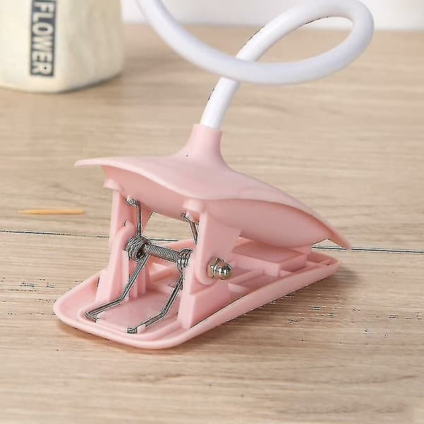 Klemme lampe sengelæselampe klemme med berøringssensor, sengelampe til børn