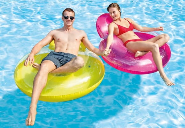 Premium blank poolstol - levende tilfældig farve, holdbar liggestol til afslapning ved poolen