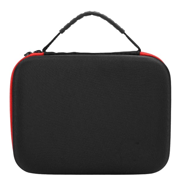 Bærbar opbevaringstaske Hårdt nylon beskyttelsesetui til Oculus Go VR Headset Sort og rød
