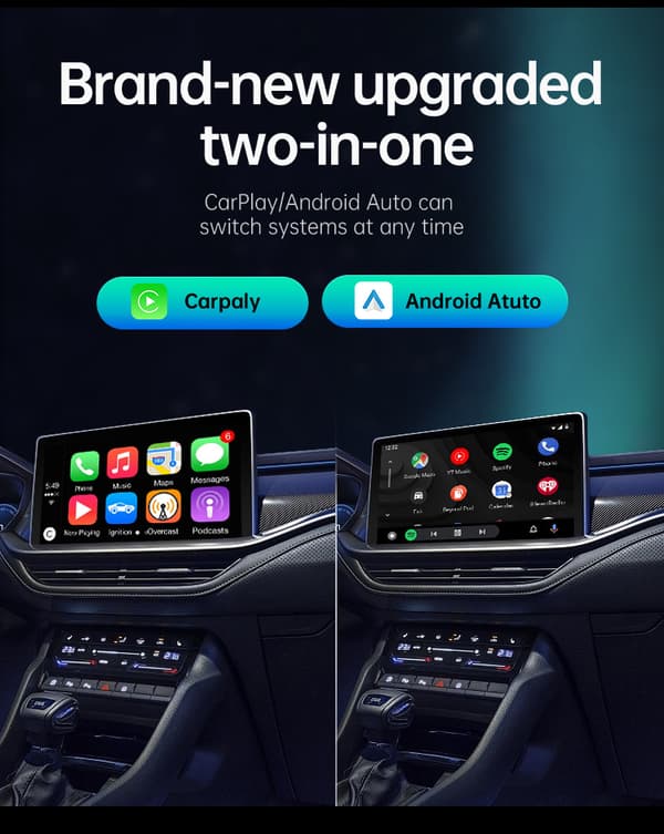 Kablet til trådløs CarPlay-boks - To-i-ett CarPlay