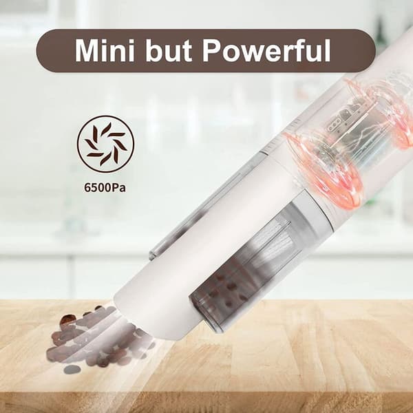 Portable Car Vacuum Cleaner, Powerful Handheld Vacuum Cleaner for Car, Office, Desk, PC