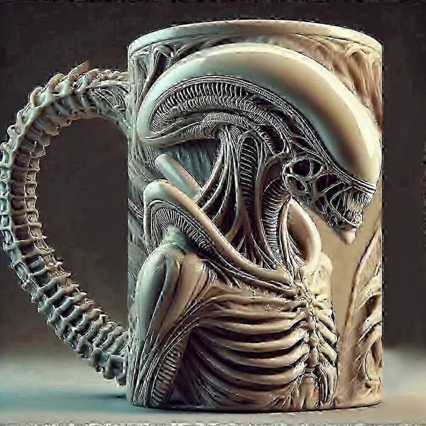 11oz Krus - Alien drikker kaffe Krus - Gave til gyserfans 0619-FA-