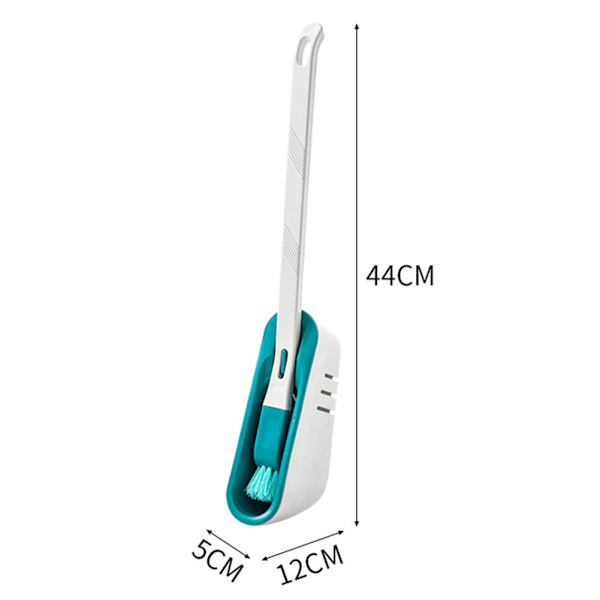 Multifunctional Non-Marking Wall-Mounted No Dead Ends Multi-Way Bathroom Base Brush Set Green