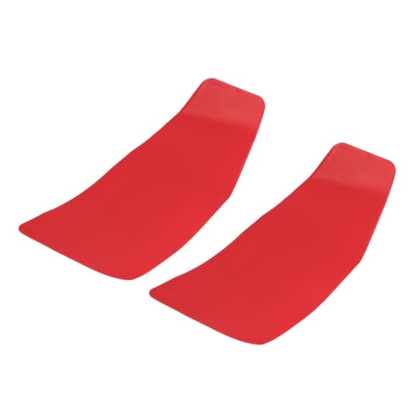 2pcs Oil Drain Tool Flexible Water Drain Guide Funnel Plate 37x17cm Set Kit for Machine Red