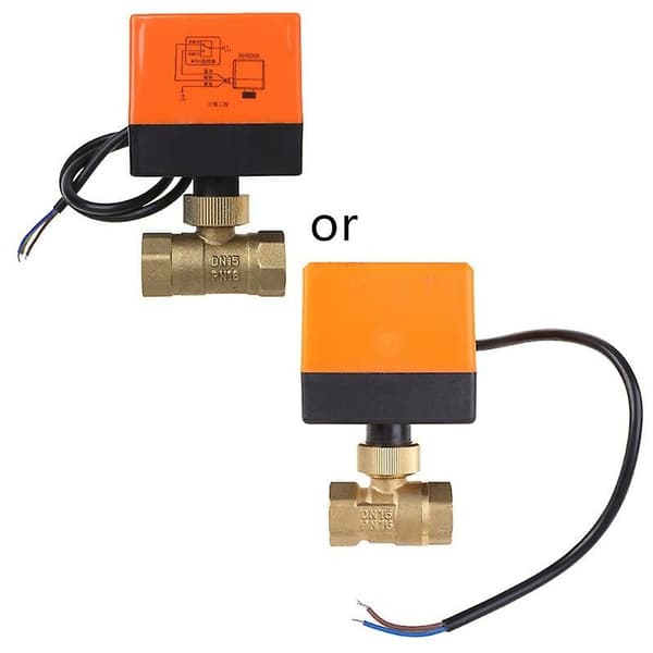 220V 2-way 3-wire Electric Motorized Brass Ball Valve with Actuator