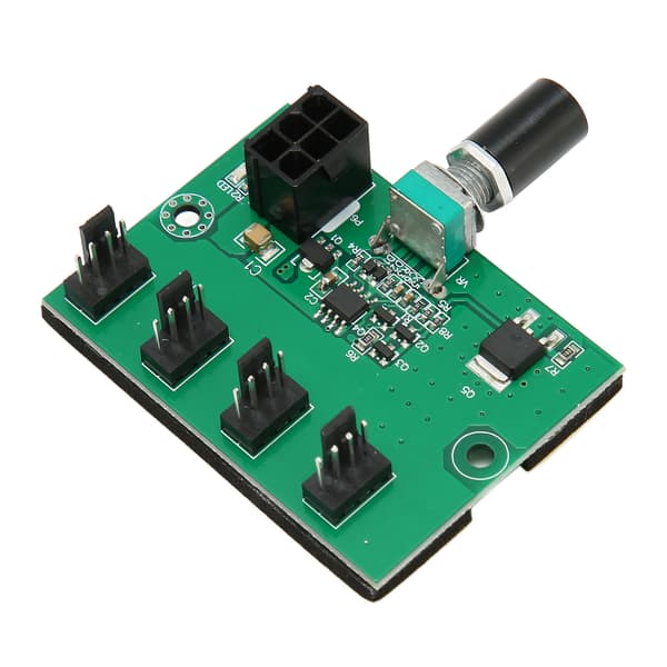 Chassiventilator Hastighedsregulator Hub DC 12V PWM 4 Kanal Ventilatoradapter til 4pin 3pin 2pin PC Ventilator