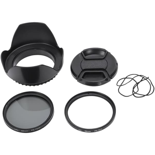58mm UV-filterkit för 700D 100D 600D 1200D objektivhuv