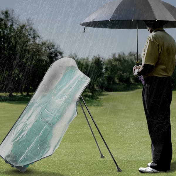 Transparent PVC Golfbag Regnslag - Vandtæt Beskyttelse til Dit Golfudstyr