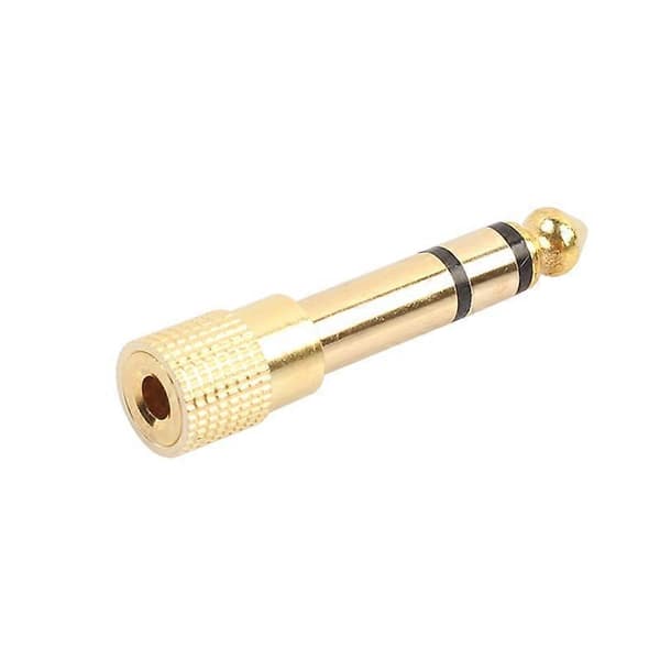 6.35 Han til 3.5 Hun Stereo Adapter Terminaler Lydstik Hovedtelefonadapter