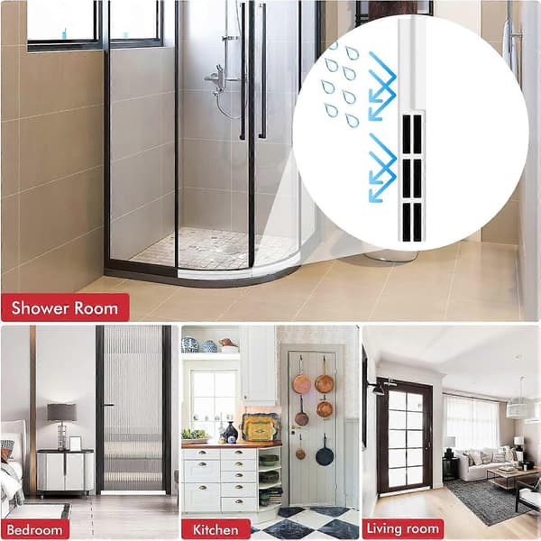 Door Draft Stopper - Strong Self-Adhesive Sealing Strip for Bottom, Soundproof 1 pc