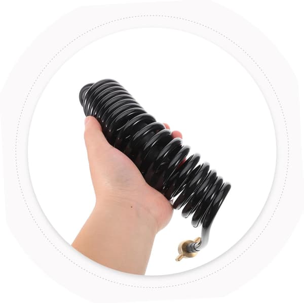 Luftinntaksventil og kobber med M16x1.5 gjenge lastebil enkel montering pålitelig tetting egnet for PU luftslange 5x8mm Traktor luftledning -