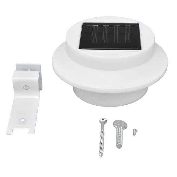 Utendørs solcellelamper for takrenner 3 LED Vanntette solcellelamper for gjerder, trappetrinn, hage og gårdsplass