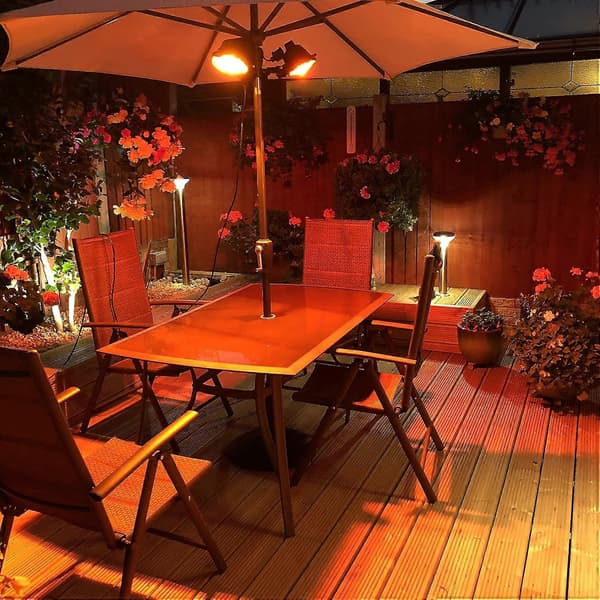 500 Watt Ruby Kompatibel med Heatmaster R7 Halogen Varmelampe til Terrassevarmere - 4-pak