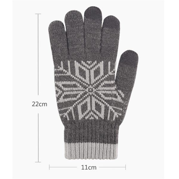 Vinterhandsker til mænd og kvinder - Varme handsker med touchskærm, skridsikre