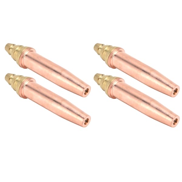 4 Pcs Propane Cutting Torch Tips High Temperature Resistance Fast Cutting Isobaric Cutting Nozzle1#