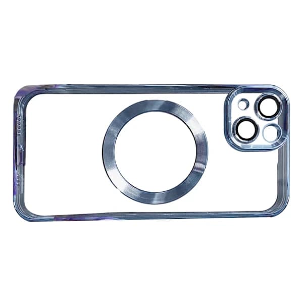 Trendy galvanisert magnetisk deksel til iPhone Far Peak Blue for iPhone13mini[XJ]