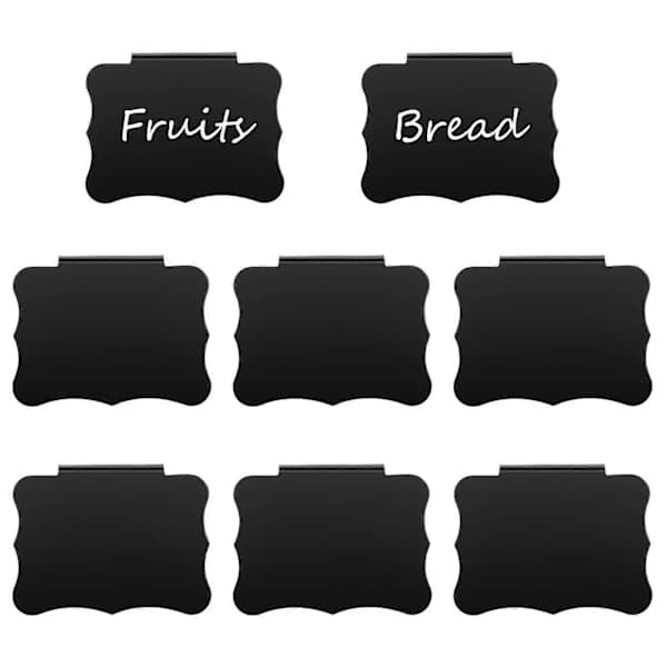 8 Pcs Basket Clips Labels Replaceable Chalkboard Labels Container Clips Labels for Supermarket Sales Pantry Organization