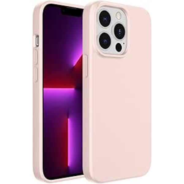(Rose) Silikondeksel til iPhone 13 Pro 6,1 tommer, etui i