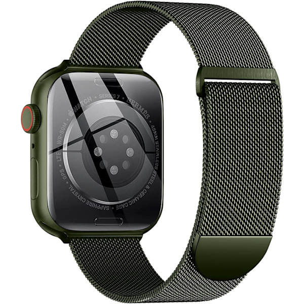 Metalrem kompatibel med Apple Watch -rem 40 mm 38 mm 41 mm Green-WELLNGS Grøn 38/40/41mm 38/40/41mm Green