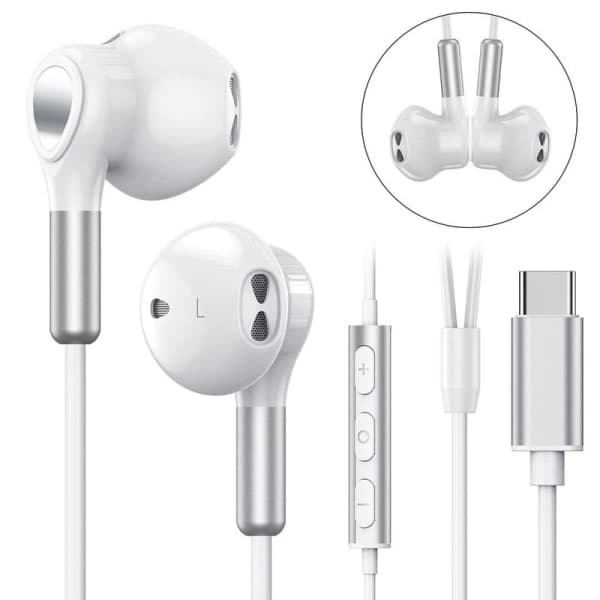 USB C-hovedtelefoner til Samsung Galaxy S22 Ultra S21 FE S20 A53 USB C-hovedtelefoner