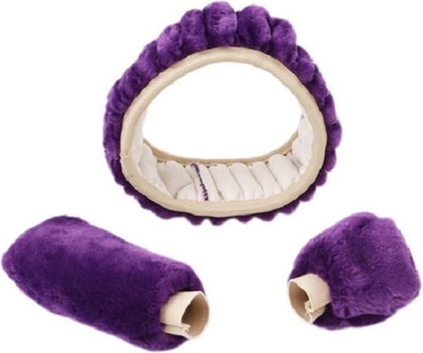 Rattmuff i syntetull - lila
