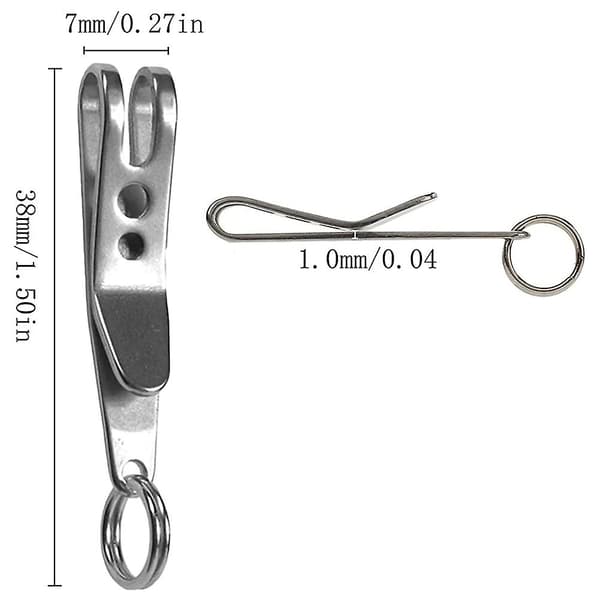Multifunctional Clip Keychain Hanging Clip Tool with Carabiner Perfect for Hanging Tools, Flashlights