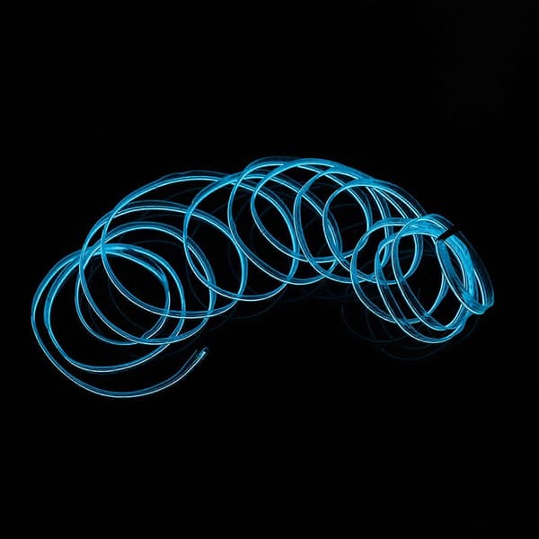 Dekorativ LED-lysstripe for bil, interiørbelysning, Auto LED EL kaldlampe modifikasjonsdeler - Isblå