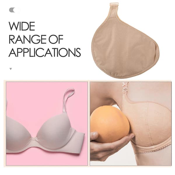 Portable Breast Prosthesis Case with Hook Mastectomy Bra Sleeve for Women Comfortable Cotton Protective Pocket Breathable Prosthesis Protective Pocket
