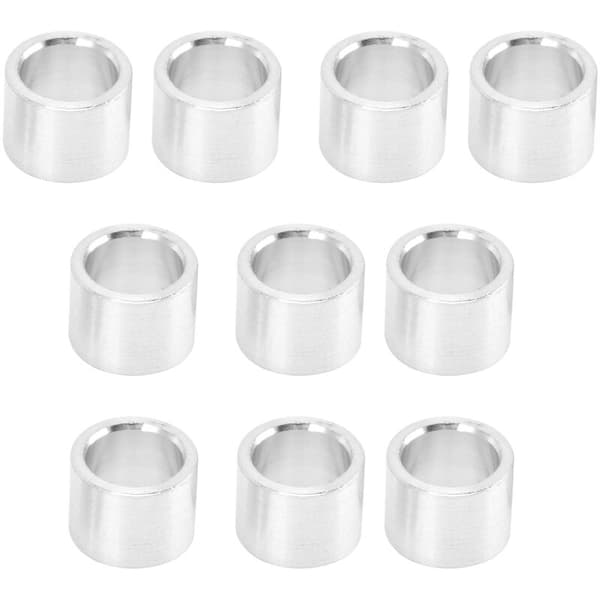 10 st/set Aluminiumlegering Distans Rund Packning Intervallstruktur Stödfäste OD 8mm (Lång 6mm)