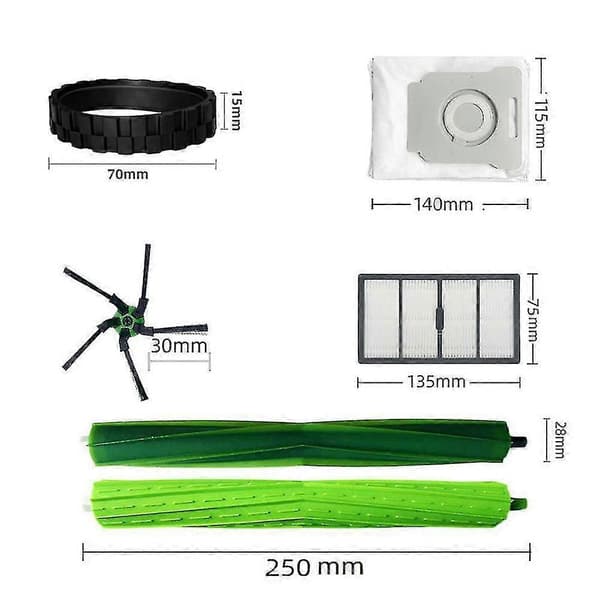 Delar Kit til Irobot Roomba S9(9150) S9+ S9 Plus (9550) Støvsuger