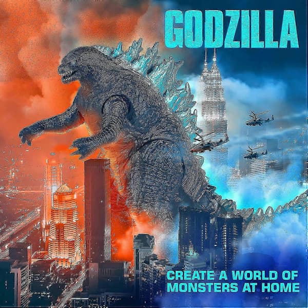 Dhrs 2021 Godzilla Actionfigur 12\" Hode til Hale Actionfigur Leker for Gutter og Jenter G