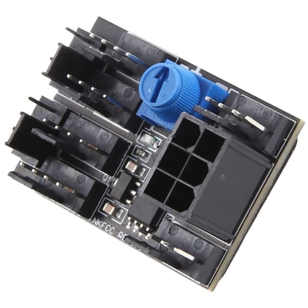 3-bens 4-bens PWM-blæseradapter PC-blæserhub Køling 8-vejs splitter 12V hastighedsregulator med 6-bens strømport