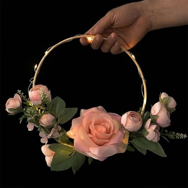 10/15/18/20cm Macrame Bambu Båge Hantverk Drömfångare Ring Cirkel DIY Material 20CM