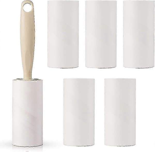 6 Rolls of 360 Sheets Plush Roller, Extra Sticky Plush Roller, Anti-Dust Cleaner
