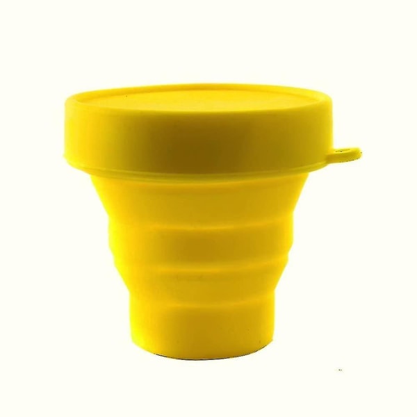 Hopfällbar silikon för rengöring av menskoppar (gul)