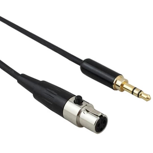 3,5 mm-stik til 3-bens mini XLR-hun til BM800 PC-hovedtelefoner mixermikrofon stereokameraforstærker 0. sort