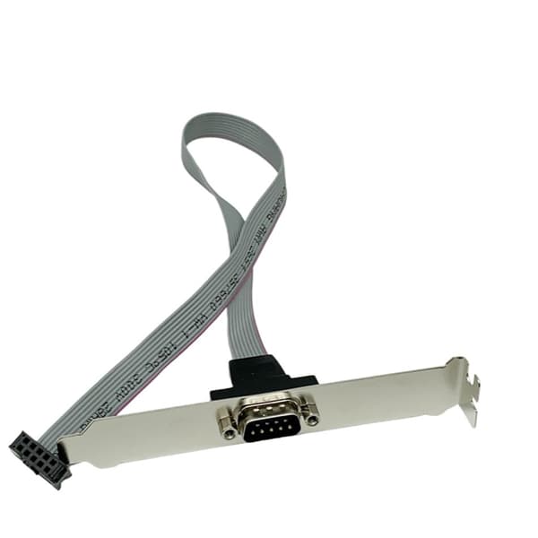 DB9 RS232-kabel med bakplate, 9-pin seriell forlengelseskabel RS232
