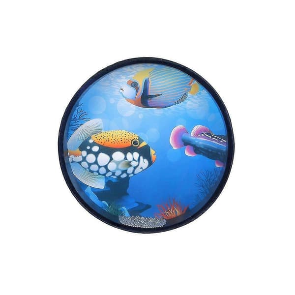 10-inch Ocean Wave Drum Educational Toys Hand Drum Ocean Wave Drum Percussion Wood, Percussion Instrument