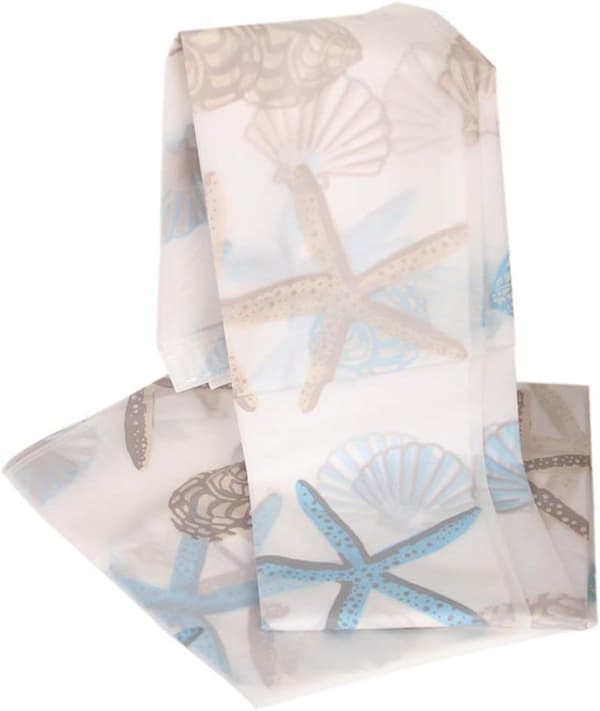 Waterproof Bathroom Curtain PEVA Shower Curtain with Hooks 72 Inch