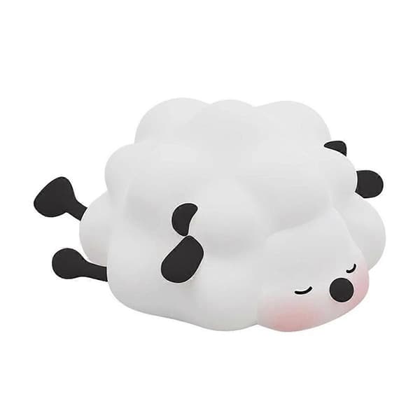 LED Cute Sheep Night Light USB Silicone Night Light Rechargeable Touch Sensor Night Light Sheep Lamp