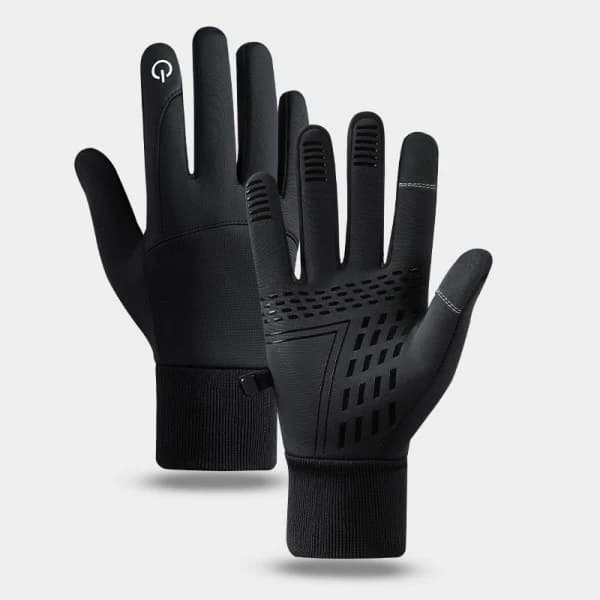 1 Pair Bicycle Motorcycle Gloves Warm Protective Touch - Wi Black M