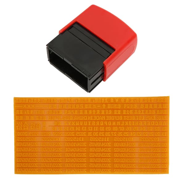 Date Stamp 46ml 0.15in High Quick Drying Clear Inking ABS Personal Date Stamp for Store Office DIY