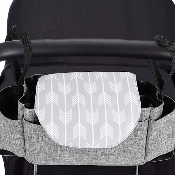 Barnevogns Organizer Taske med Kopholdere Bleopbevaringstaske Buggy Organizer